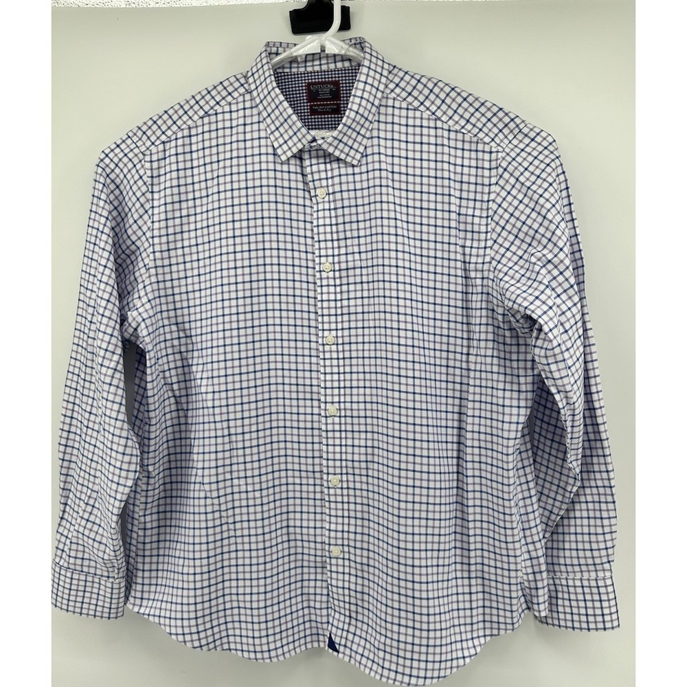 Untuckit Wrinkle Free 2 Ply Cotton Long Sleeve Button Down White 2XL NEW